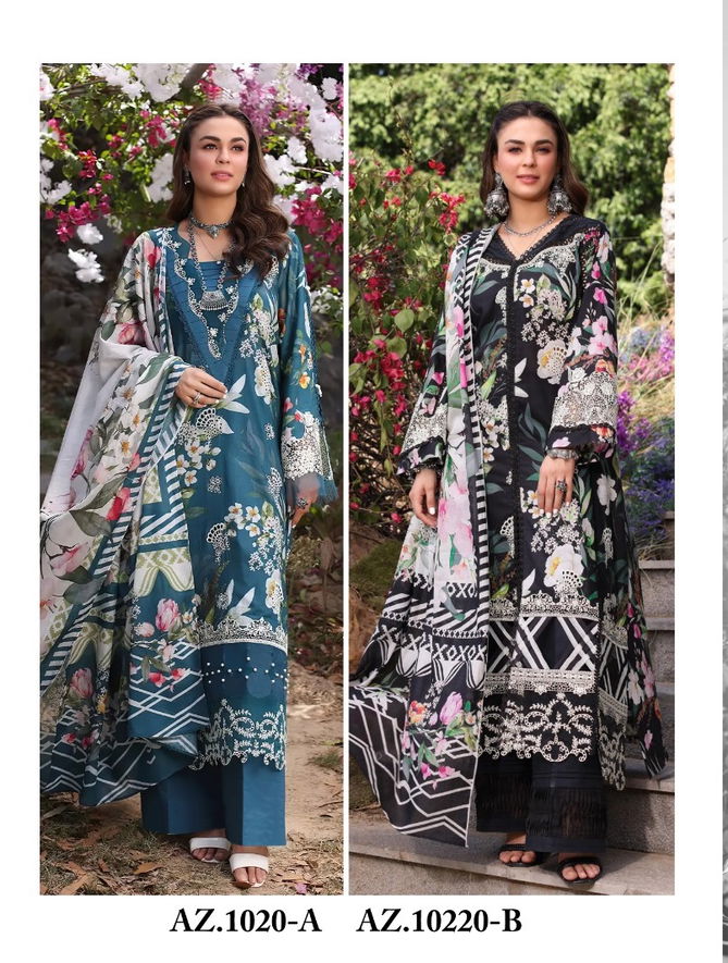 Elaf Chikankari Vol 2 By Alzohaib Cotton Embroidery Pakistani Suits Wholesale Shop in Surat
